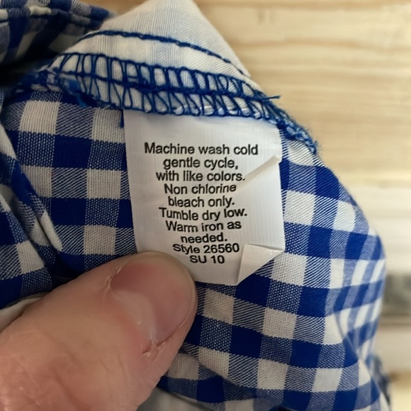 J. Crew size 2 Dressy Blue Gingham Mid-rise 3.5” Shorts with Pockets - Picture 10 of 10